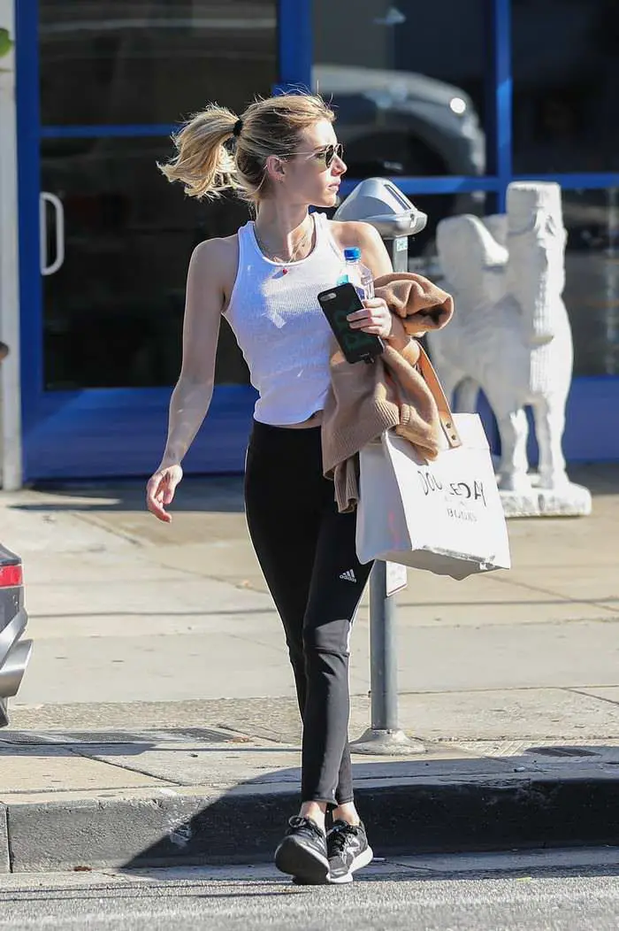 emma roberts leaving a gym in west hollywood 2