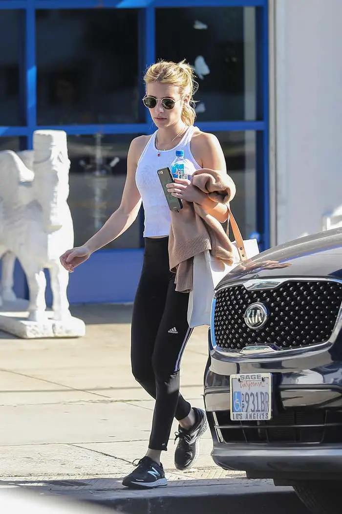 emma roberts leaving a gym in west hollywood 3