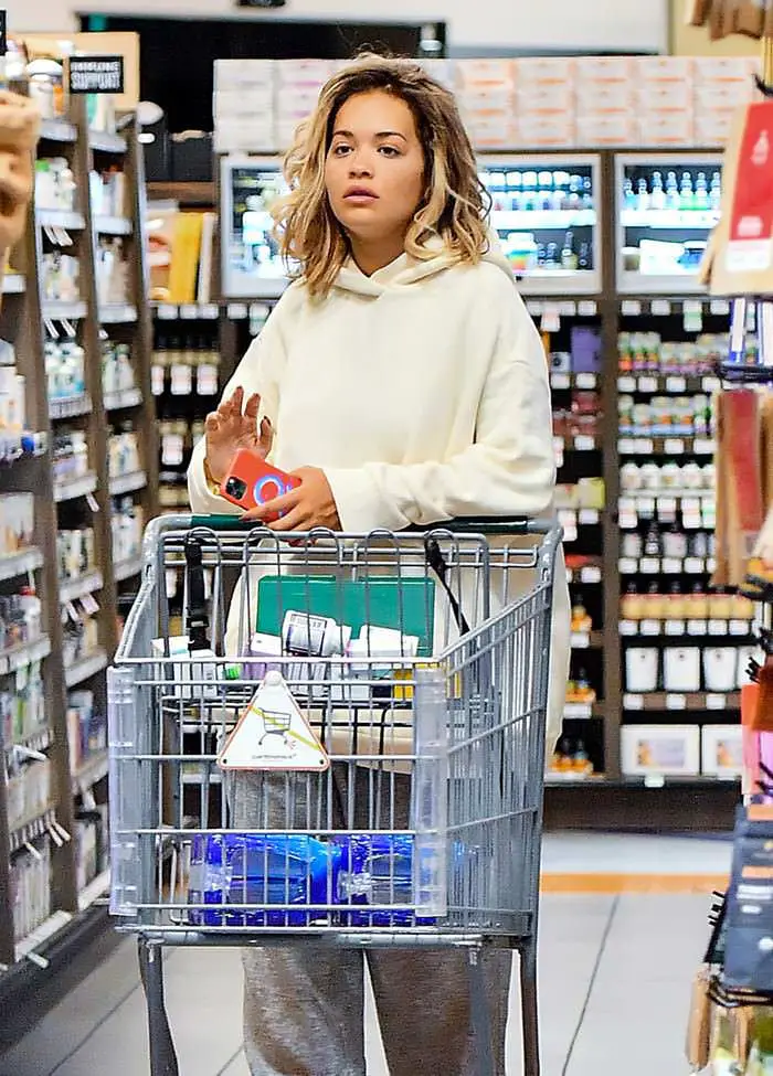 Rita Ora Grocery Shopping at the Erewhon Market in LA