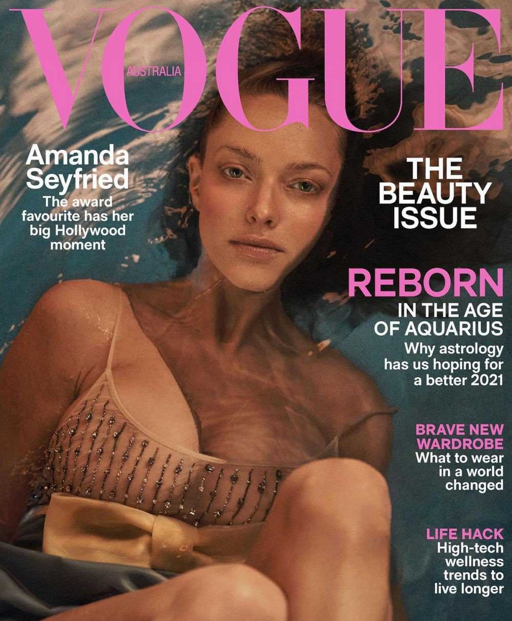 Amanda Seyfried on the Cover of Vogue Australia February 2021 Issue