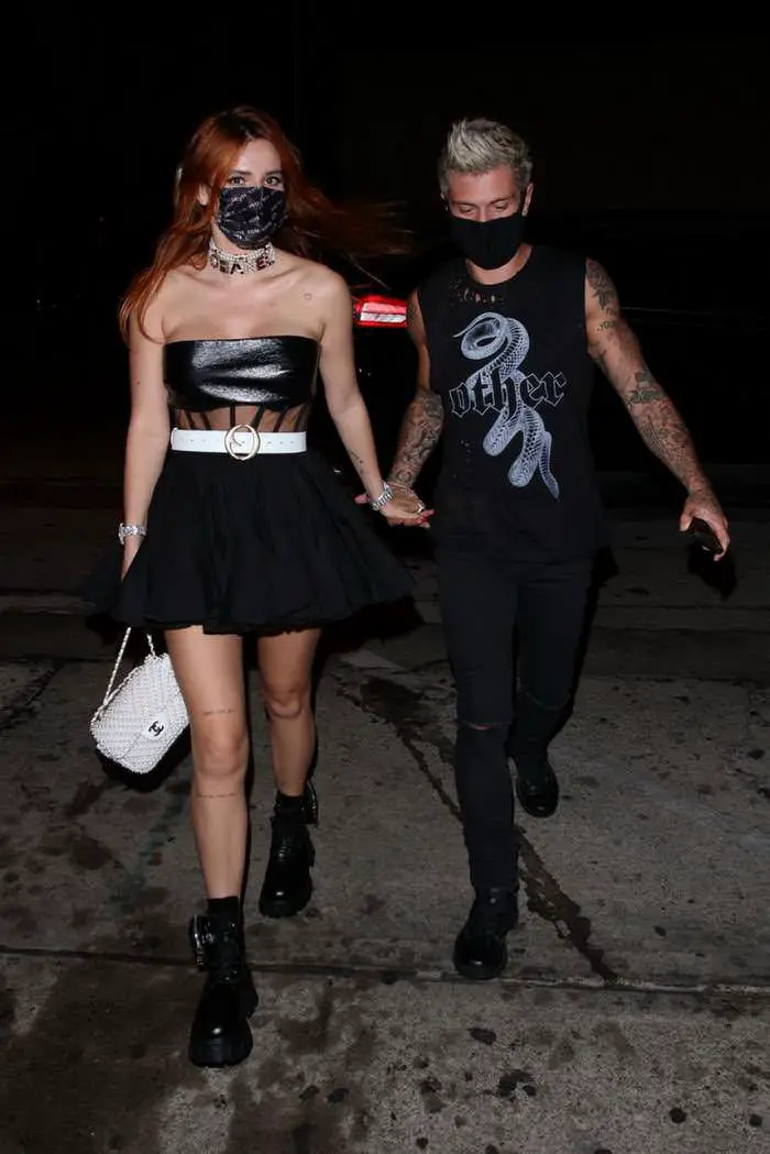 Bella Thorne and Benjamin Mascolo Step Out for Dinner in West Hollywood