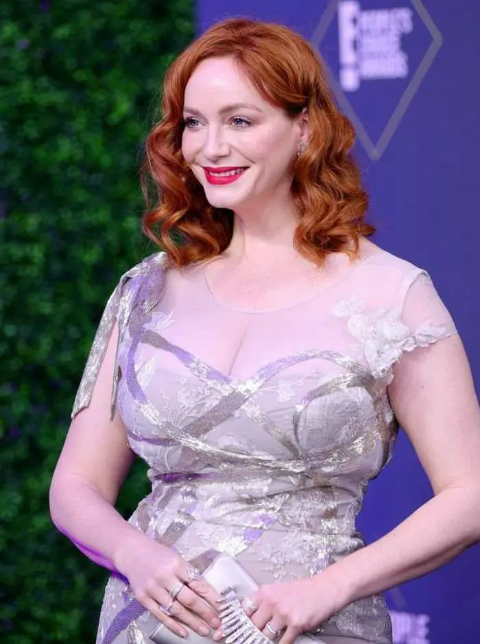 Christina Hendricks Wowed All In Marchesa Dress At The 46th People's