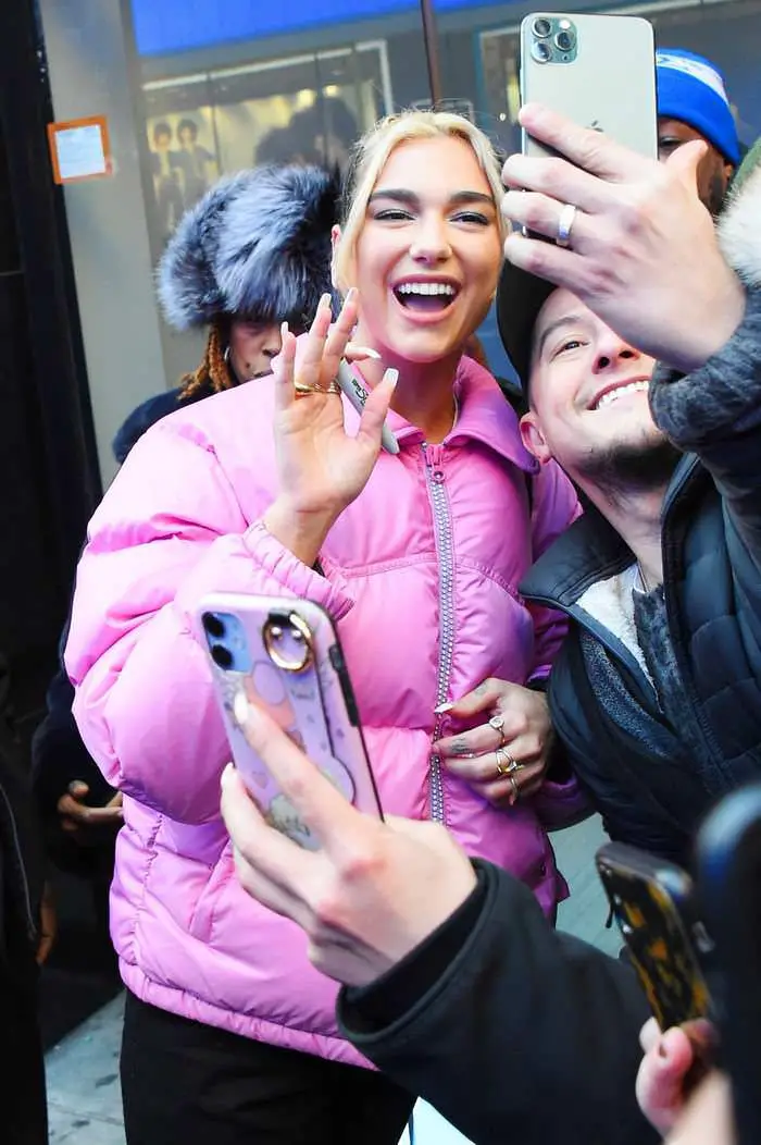 Dua Lipa Greets Her Fans in New York City