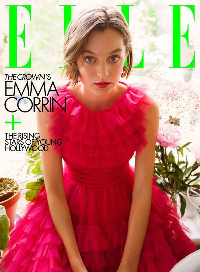 Emma Corrin on the Cover of ELLE Magazine November 2020 Issue
