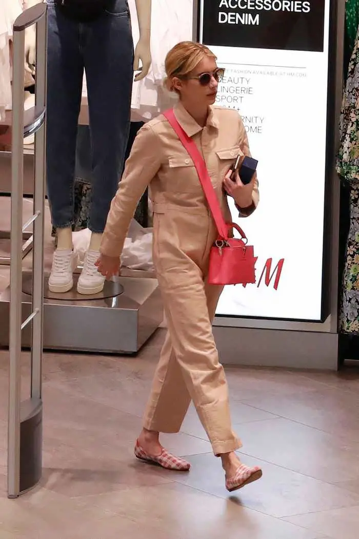 Emma Roberts Shopping in H&M in Burbank