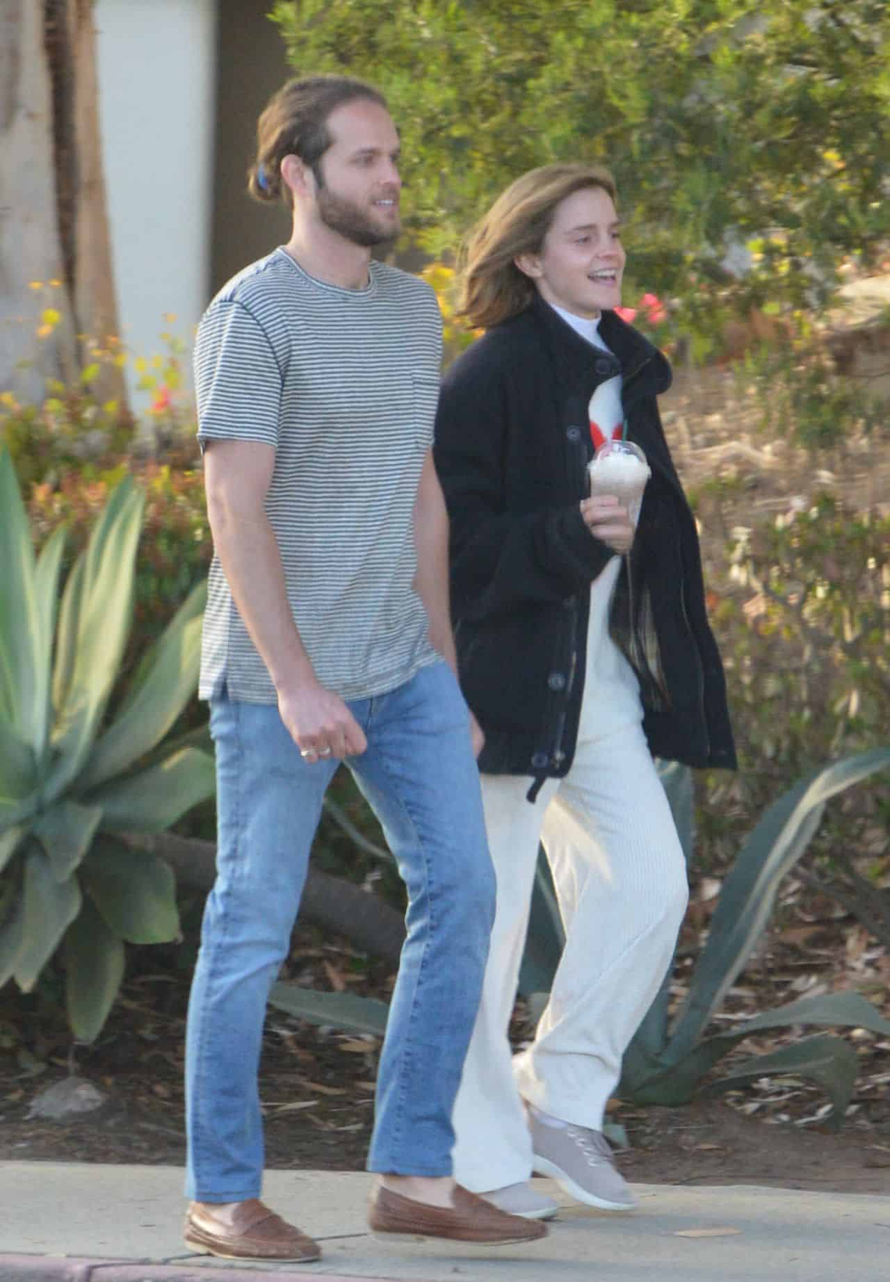 Emma Watson and Leo Robinton Go for a Stroll in LA