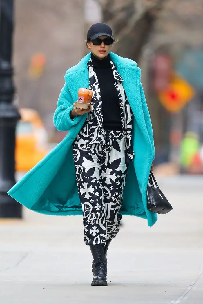 Irina Shayk Showing her Impressive Street Style in New York City