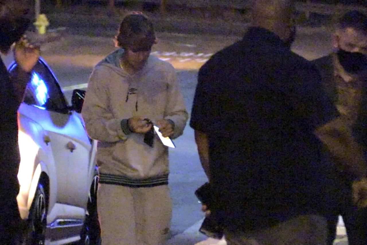justin bieber and wife hailey look casual at dinner in west hollywood 3