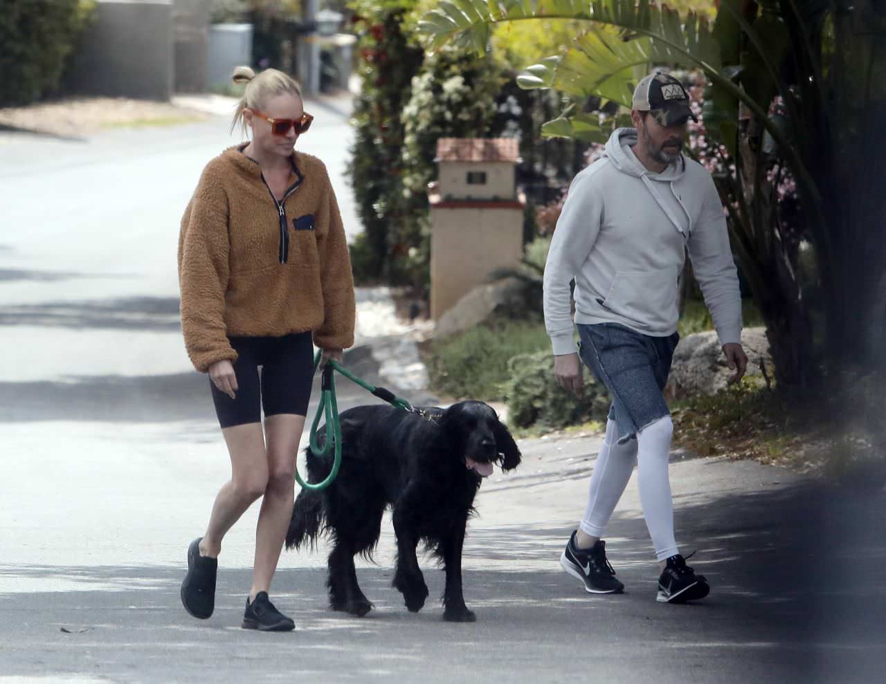 Kate Bosworth in Shorts Out for a Quick Dog Walk in LA