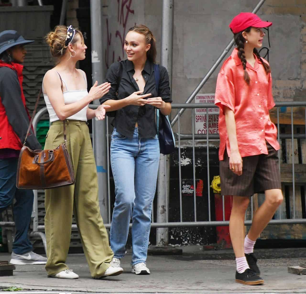 Lily Rose Depp And Margaret Qualley Out In New York City