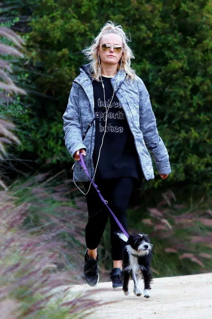 Malin Akerman Hiking With Her Dog in Los Angeles