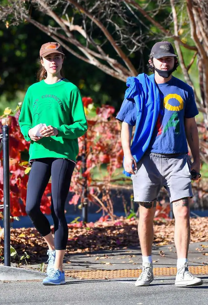 margaret qualley and shia labeouf on date in los angeles 3