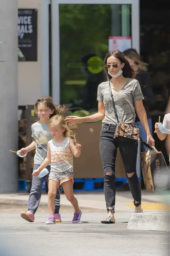 Megan Fox at Erewhon Market in Calabasas with Her Kids ...