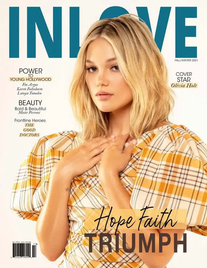 Olivia Holt on the Cover of InLove Magazine Fall/Winter 2021