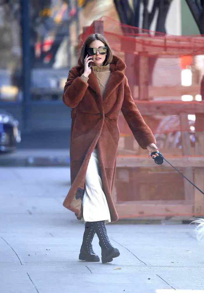 Olivia Palermo Walks Her Dog in New York