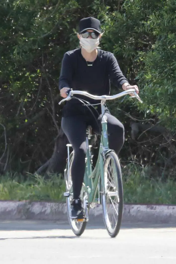 Reese Witherspoon Stays Active on a Bike Ride in Malibu