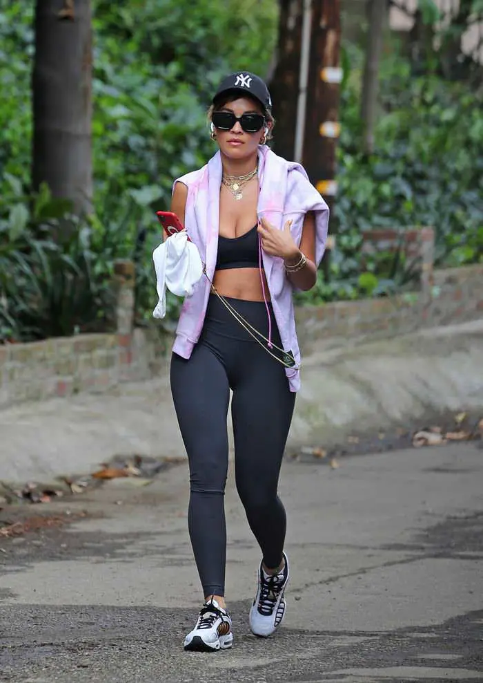 Rita Ora in Spandex Stepped Out for a Solo Hike in Los Angeles