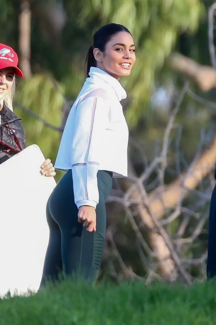 Vanessa Hudgens Outdoor Filming a Sportswear Ad