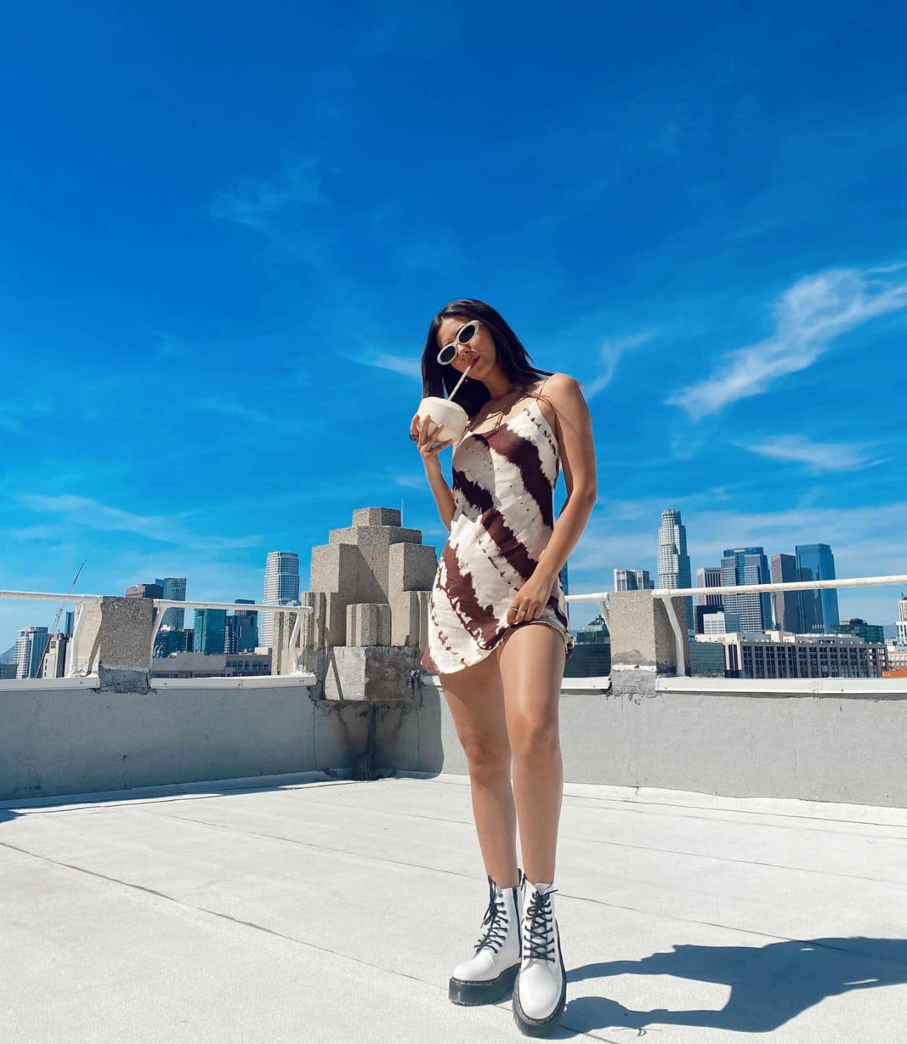 victoria justice posing in chic short dress on instagram 3