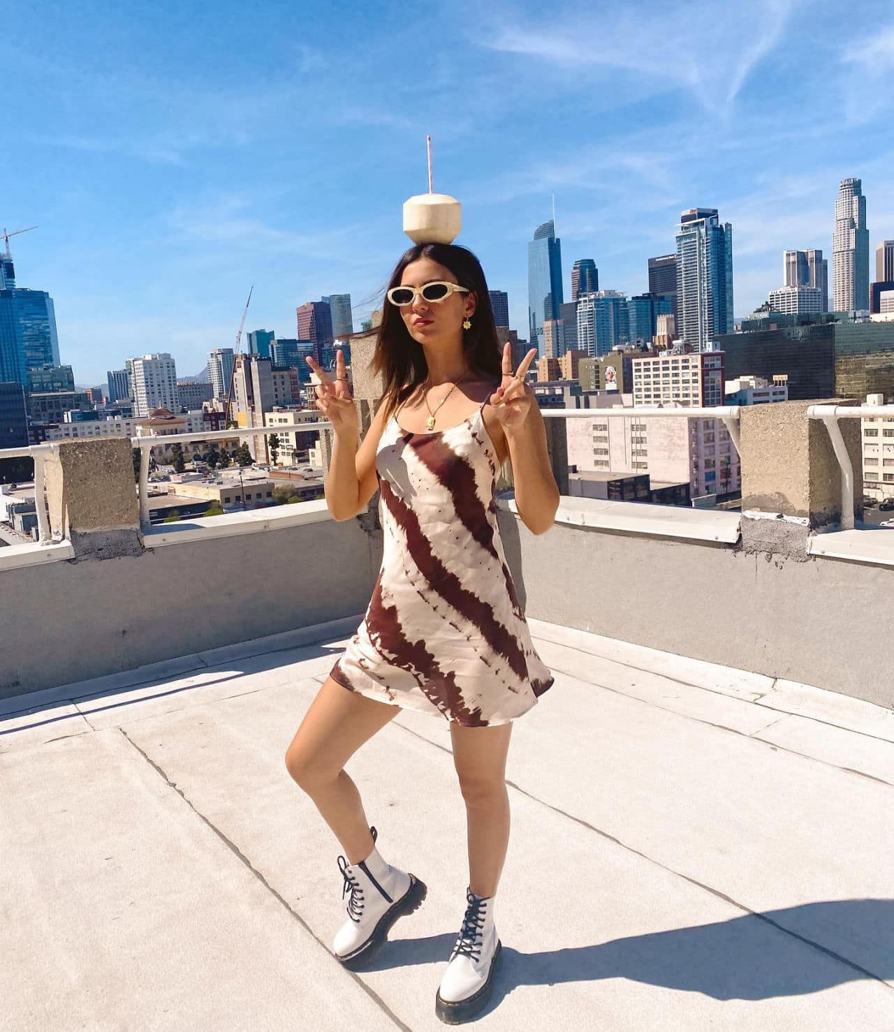 victoria justice posing in chic short dress on instagram 4