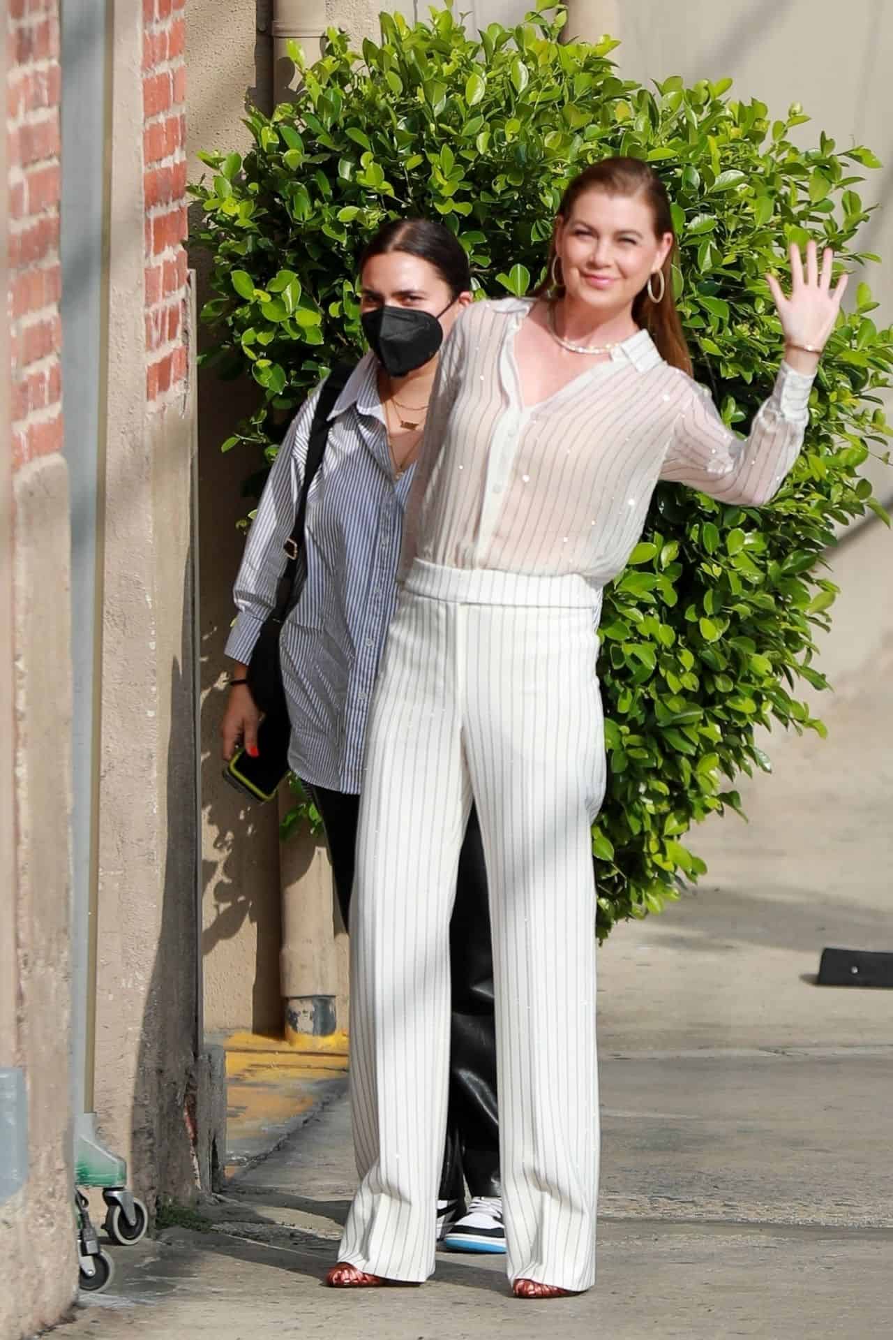 Ellen Pompeo Arriving at the El Capitan Theater in Los Angeles