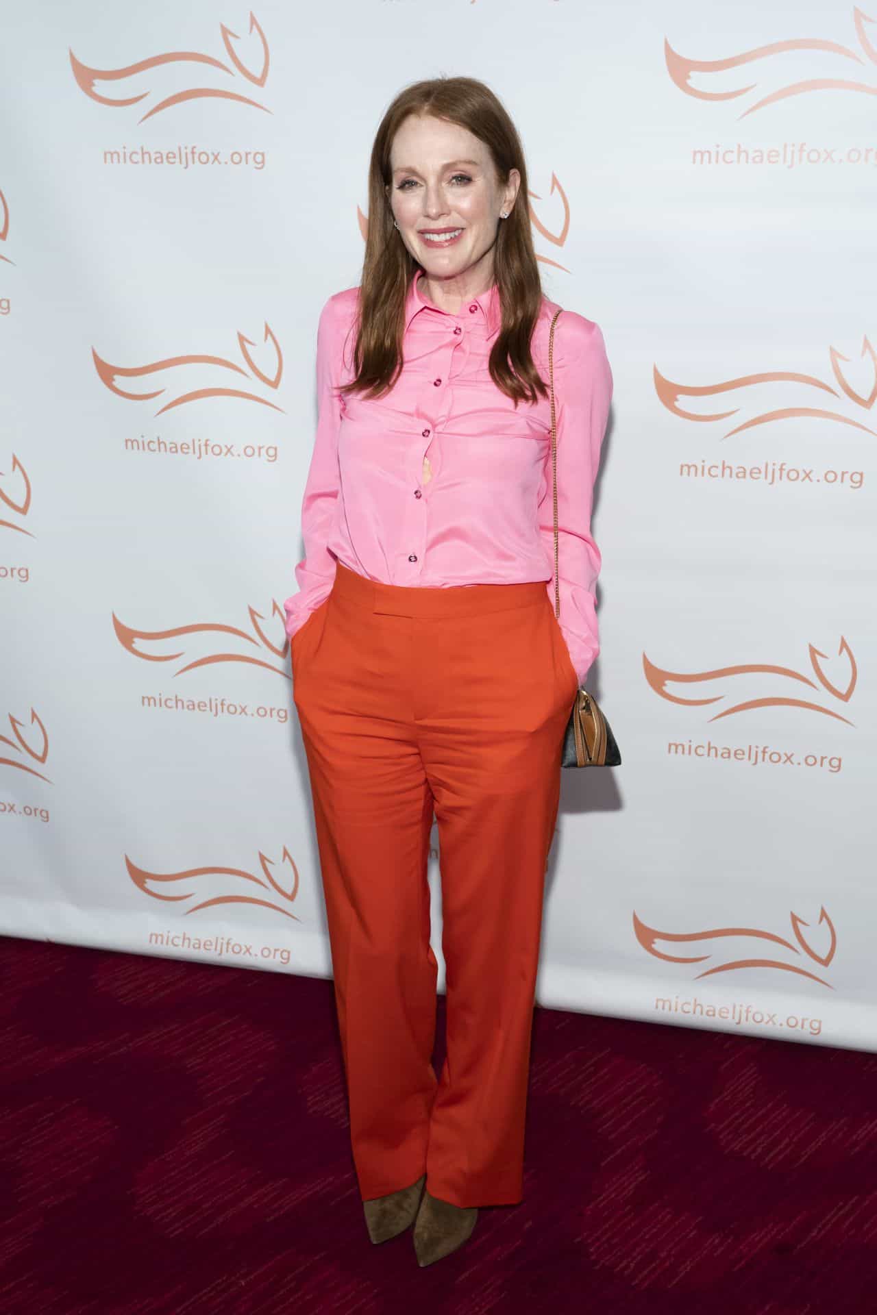 Julianne Moore Looks Modish at 2021 Michael J. Fox’s Glitzy Foundation Gala