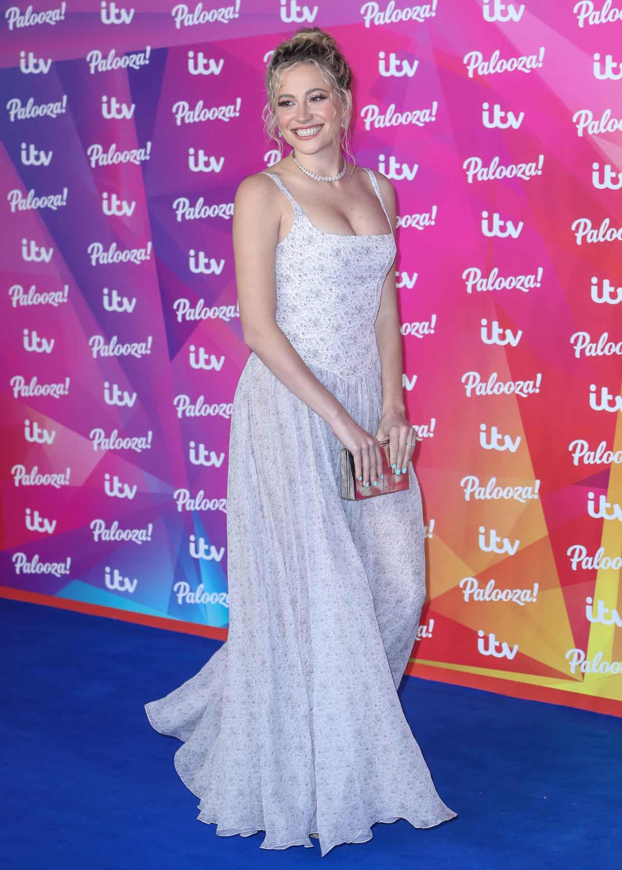 Pixie Lott Amazes in a Flowery Dress on the Red Carpet at the ITV Palooza