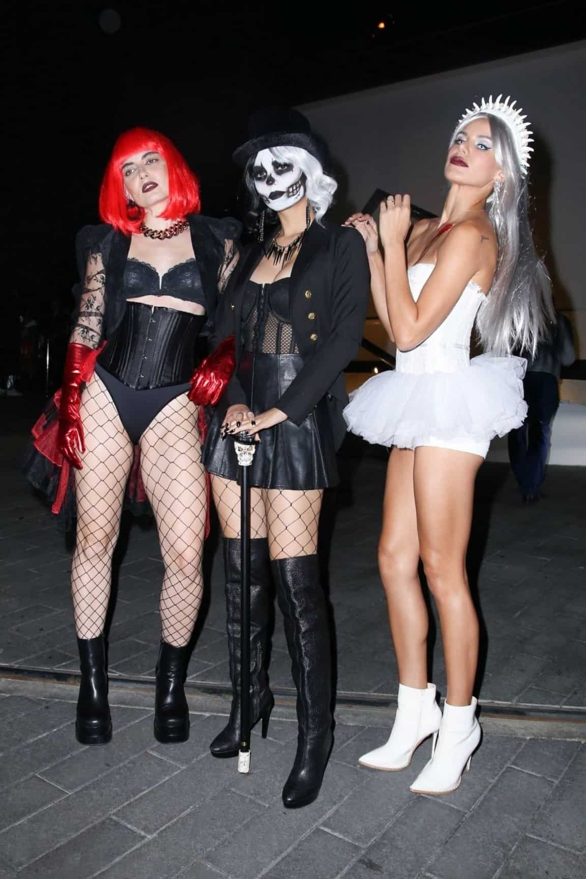 Victoria Justice Arrives as Seductive Skeleton at CarnEvil Halloween Party