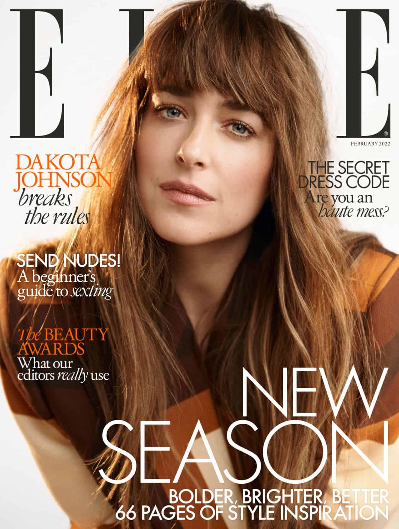 Dakota Johnson is the Cover Star of UK ELLE February 2022 Edition