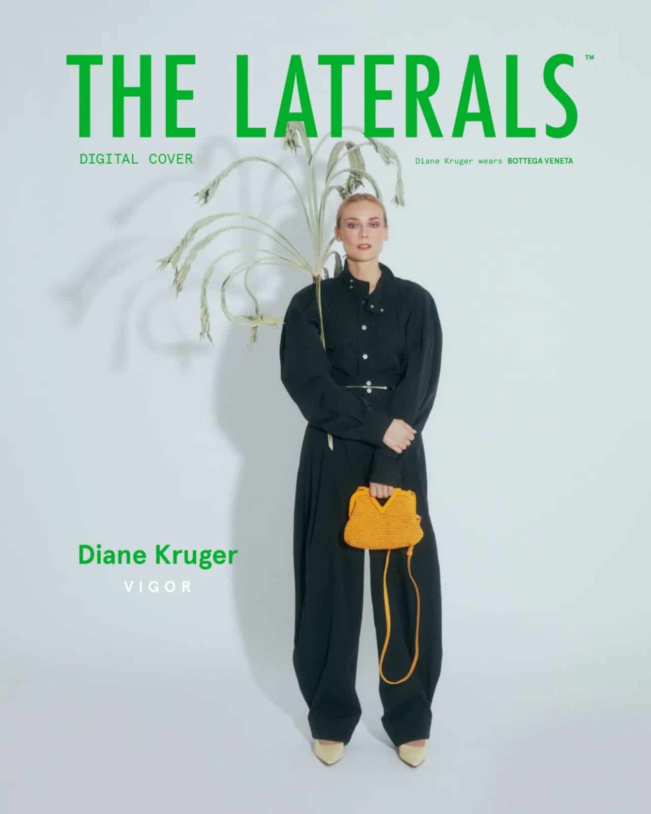 Diane Kruger Posing for The Laterals Magazine December 2021 Issue