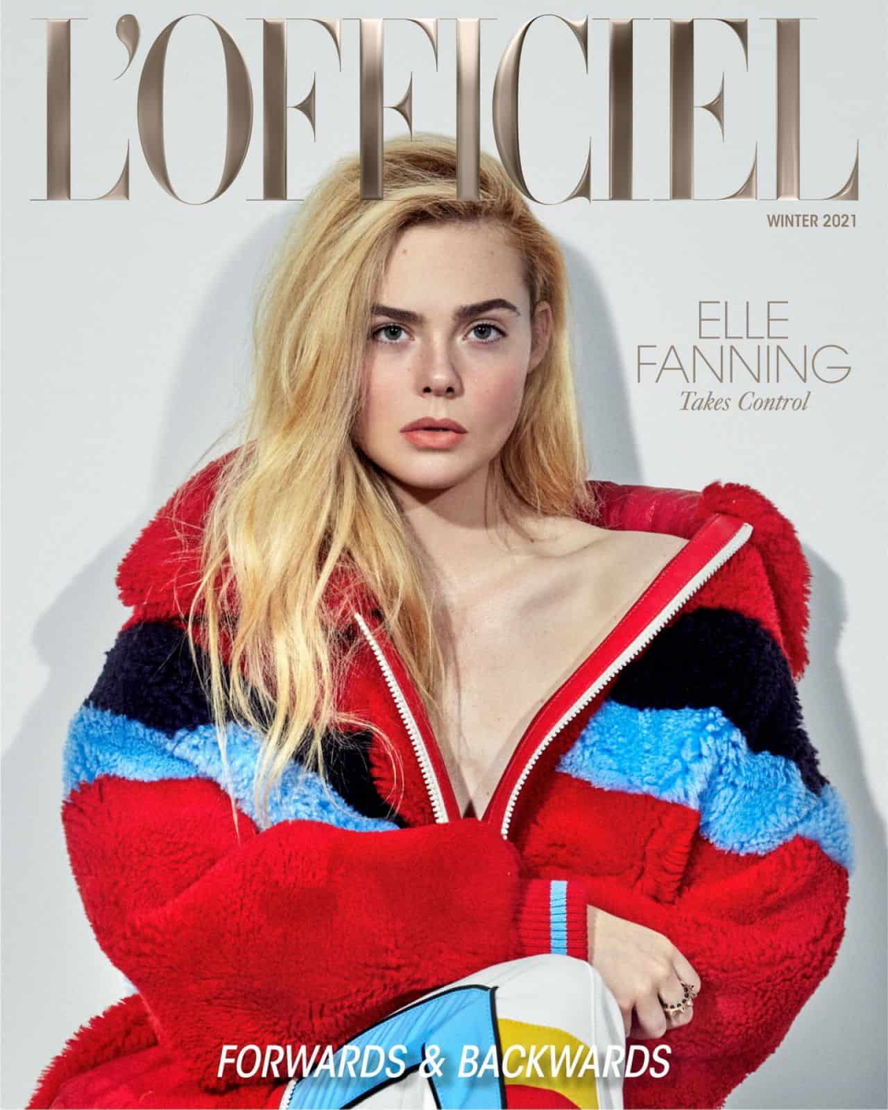 Elle Fanning Amazes on the Cover of L’OFFICIEL’s Winter 2021 issue