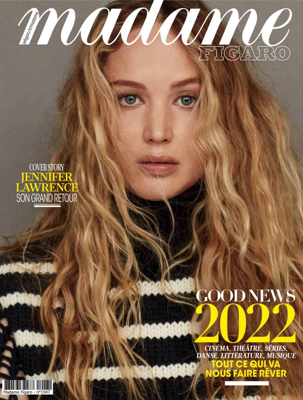 Jennifer Lawrence is Madame Figaro’s December 2021 Issue Cover Star