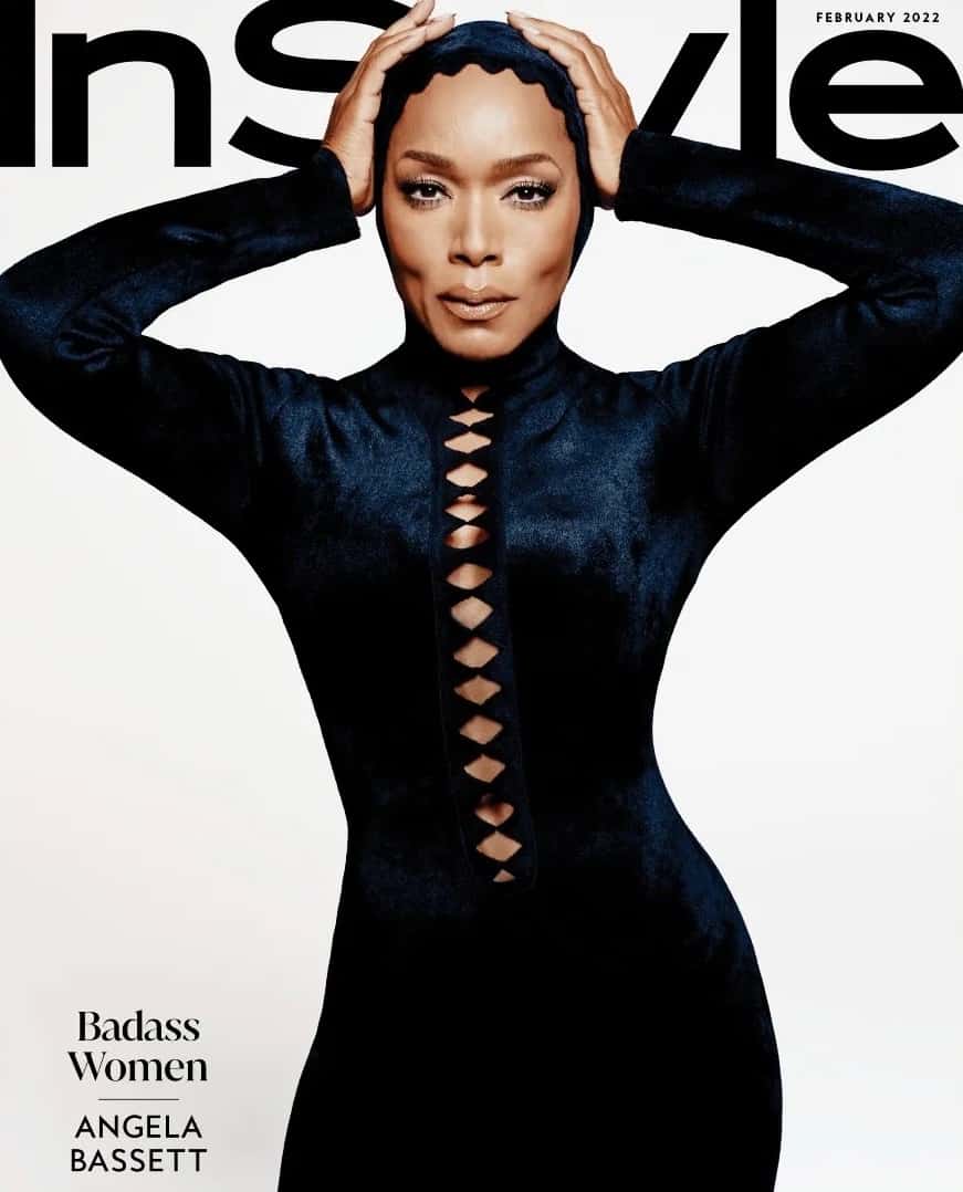 Angela Bassett Covers the February 2022 Issue of InStyle