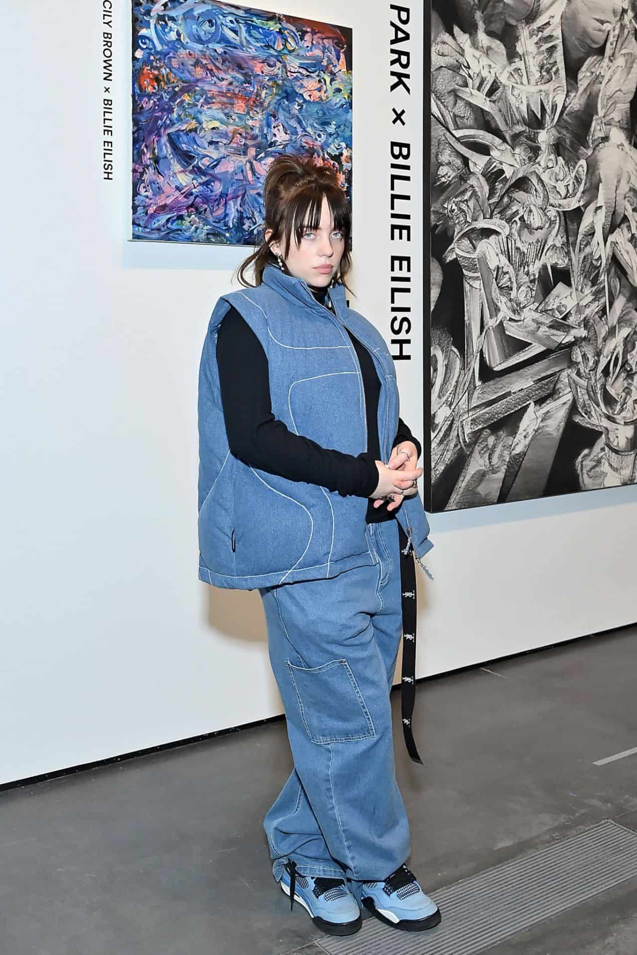Billie Eilish Attends Interscope’s 30th-Anniversary Exhibit at the LACMA