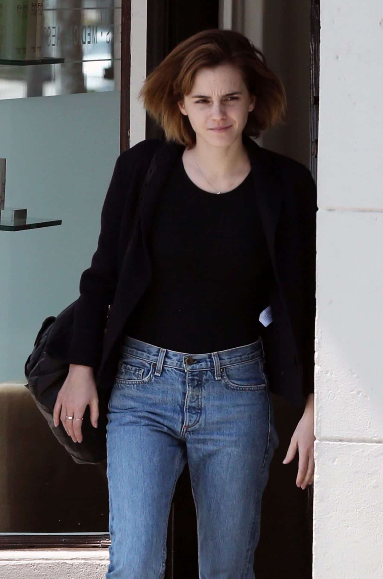 Emma Watson Looked Fresh-faced and Beautiful while Running Errands in LA