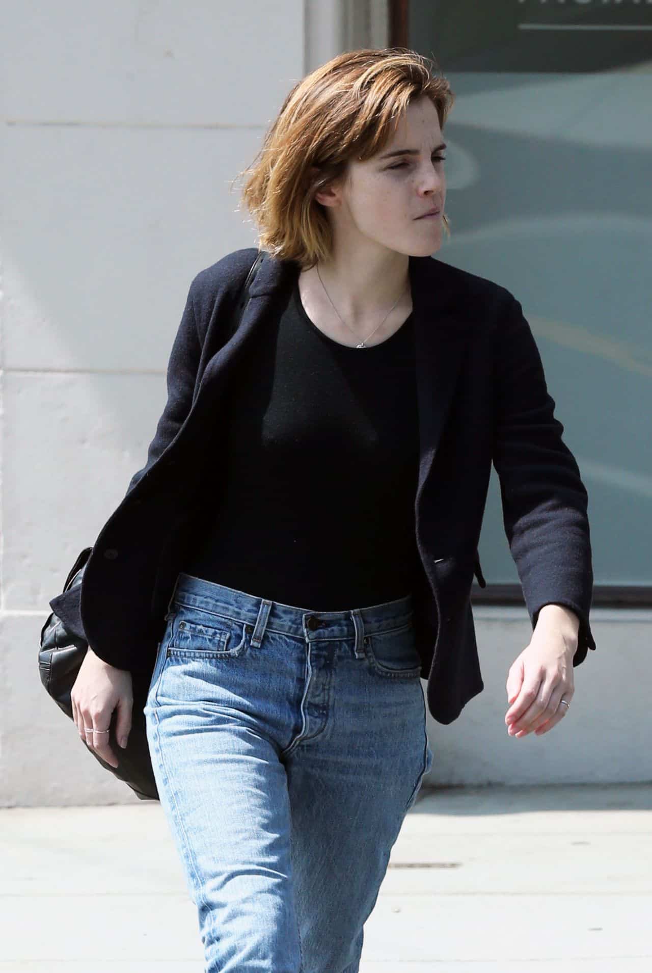 Emma Watson Looked Fresh-faced and Beautiful while Running Errands in LA