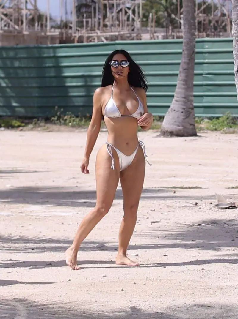 Kim Kardashian Took the Caribbean Beach by Storm for her New SKIMS Campaign