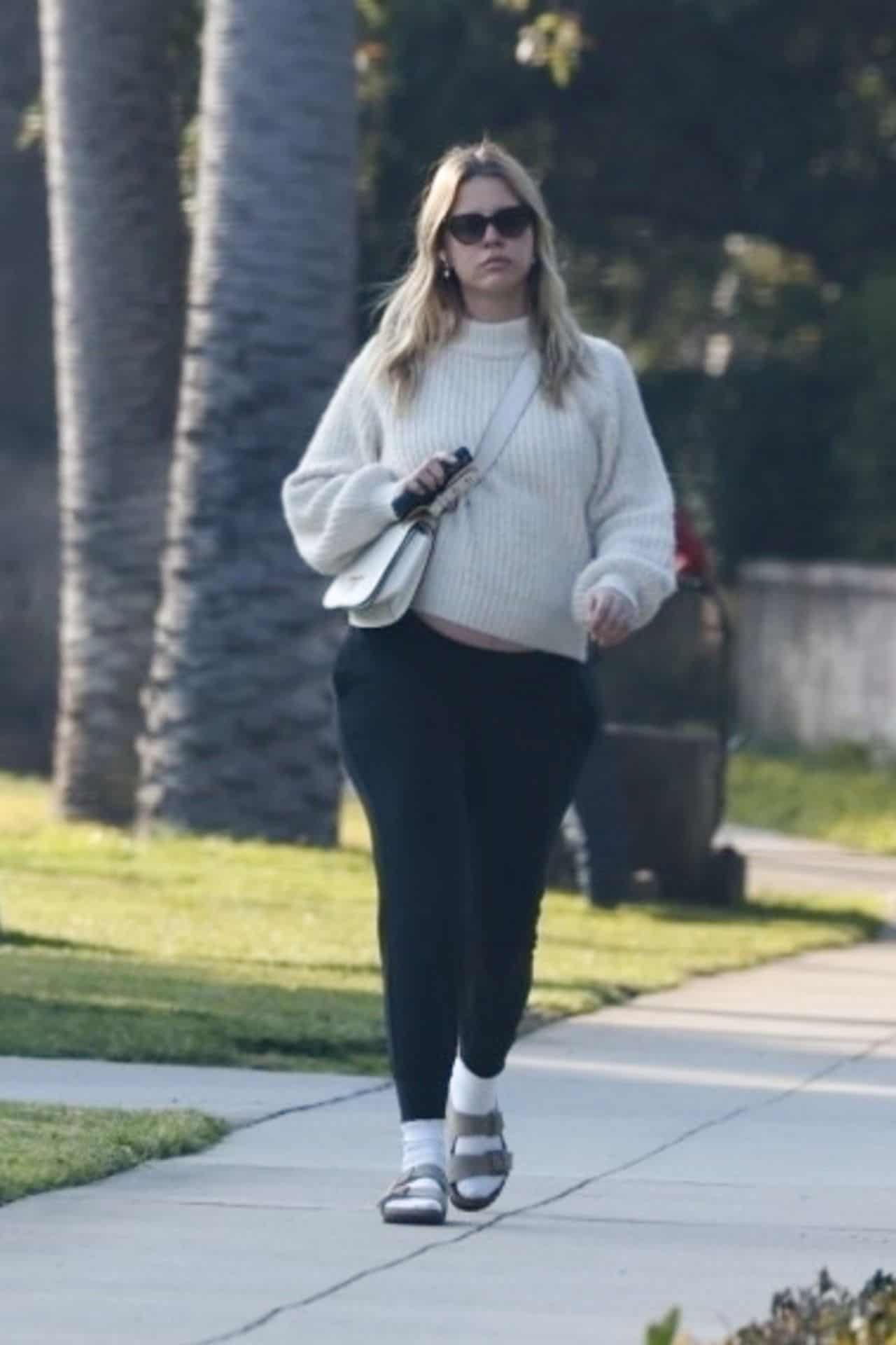 Mia Goth Shows Off her Growing Baby Bump During the Nice Stroll in Pasadena