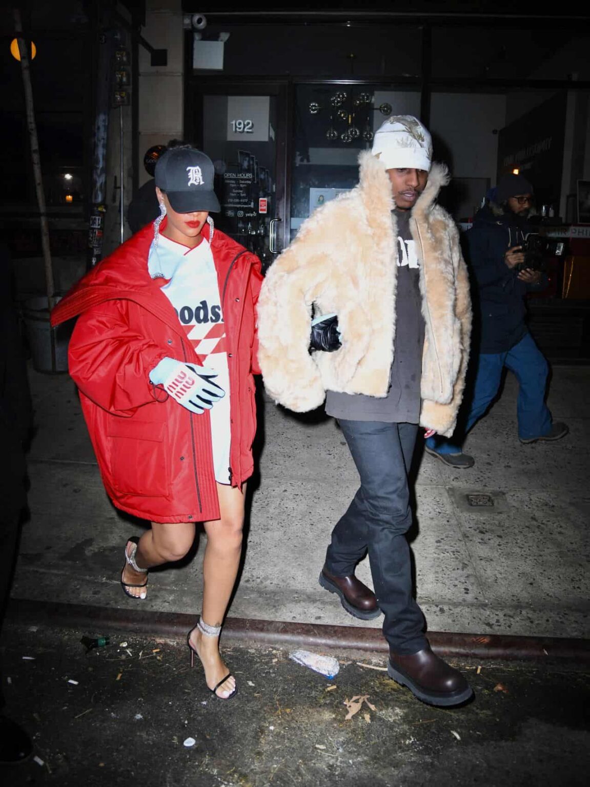 Rihanna and A$AP Rocky Held Hands as they Entered a Fav Restaurant in SoHo