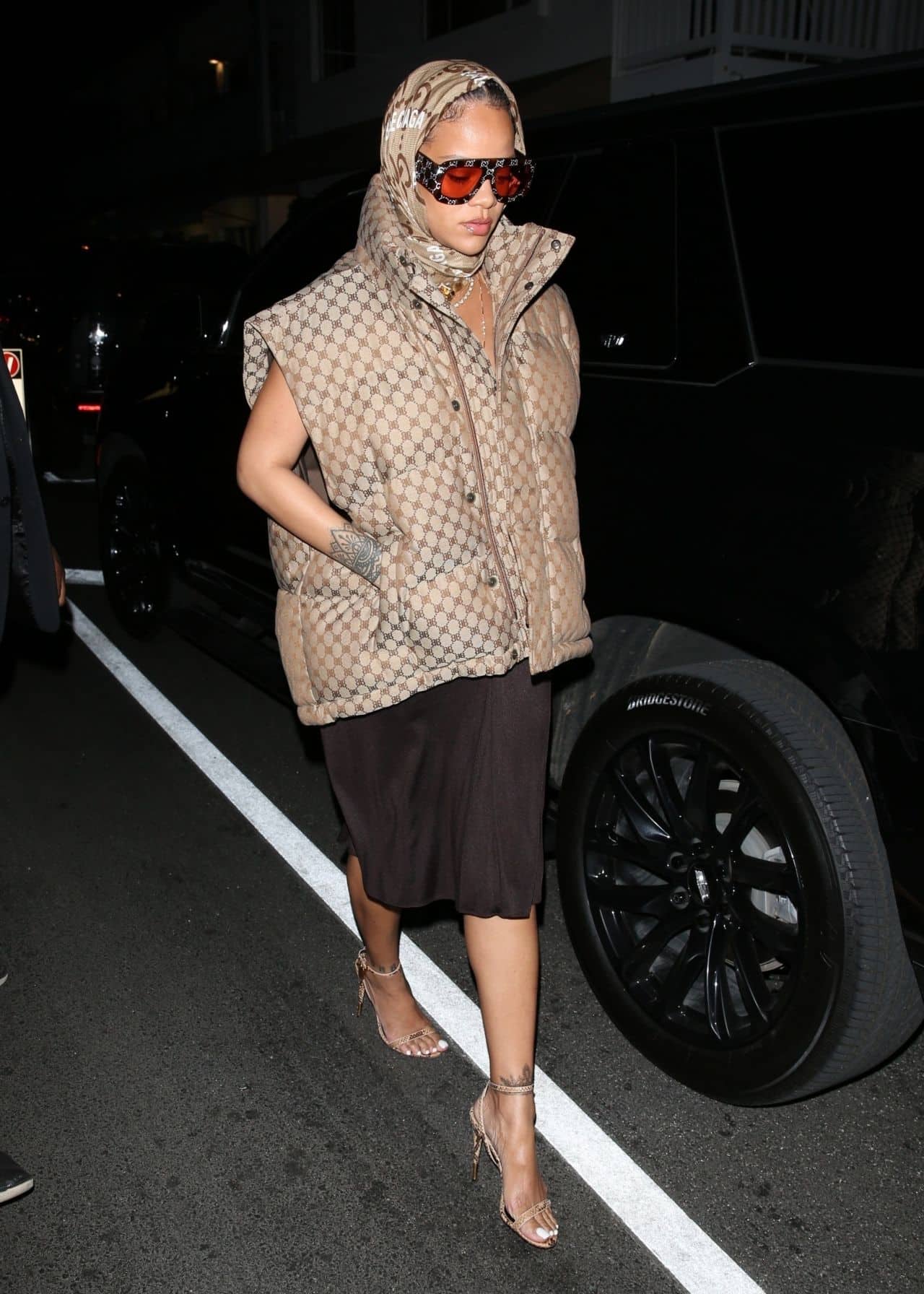 Rihanna Steps Out in Style at Giorgio Baldi Restaurant in Santa Monica