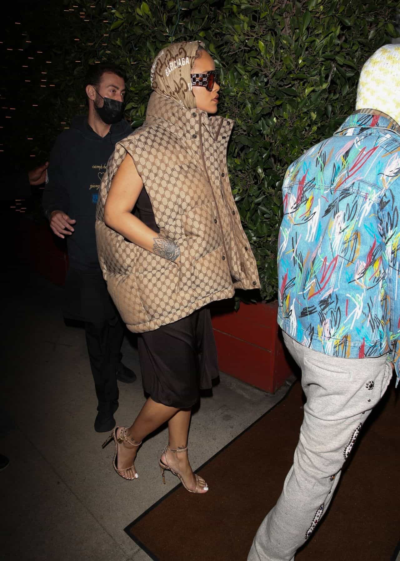 Rihanna Steps Out in Style at Giorgio Baldi Restaurant in Santa Monica ...