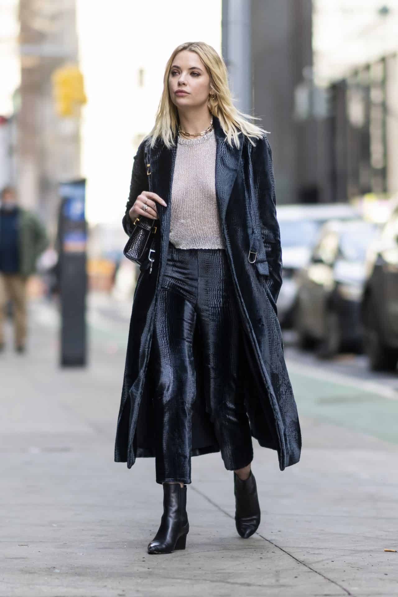 Ashley Benson Looks Chic as She Heads to a Business Meeting in New York City