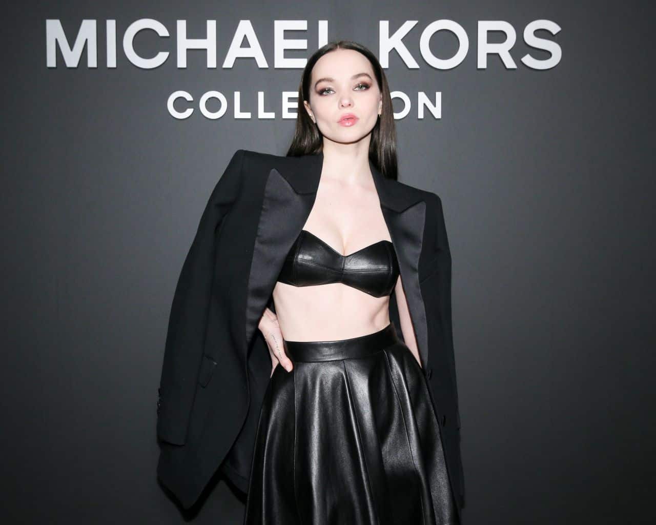 Dove Cameron Flaunts an Amazing Figure at the Michael Kors Show During NYFW