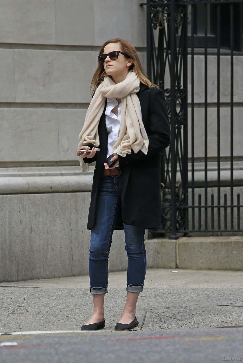 Emma Watson Looked Stylish in Streetwear while Out and About in Manhattan