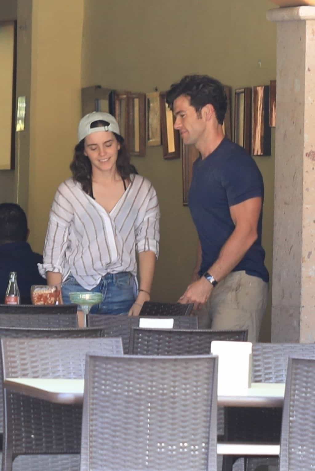 Emma Watson Looks Fantastic in Daisy Dukes During her Quiet Lunch in Mexico