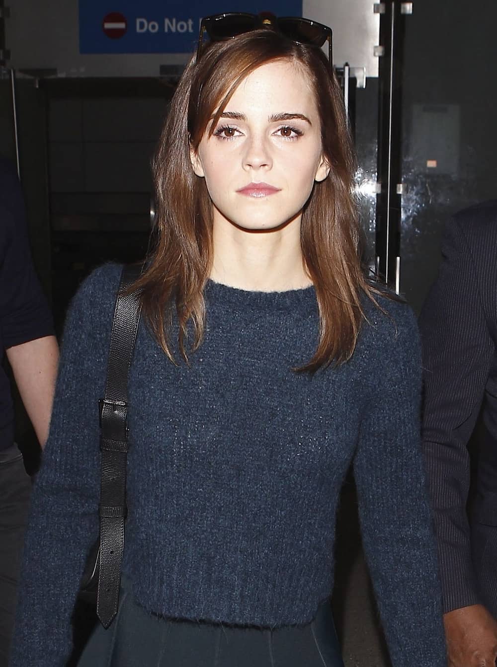Emma Watson Radiates Beauty in a Sheer Sweater and Mini Skirt in LA