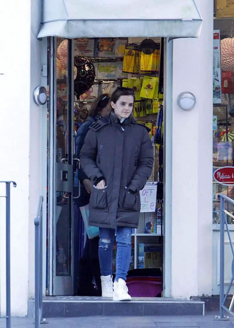 Emma Watson Was All Smiles as She Left a Coffee Shop in London