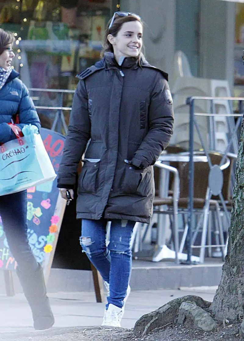 Emma Watson Was All Smiles as She Left a Coffee Shop in London