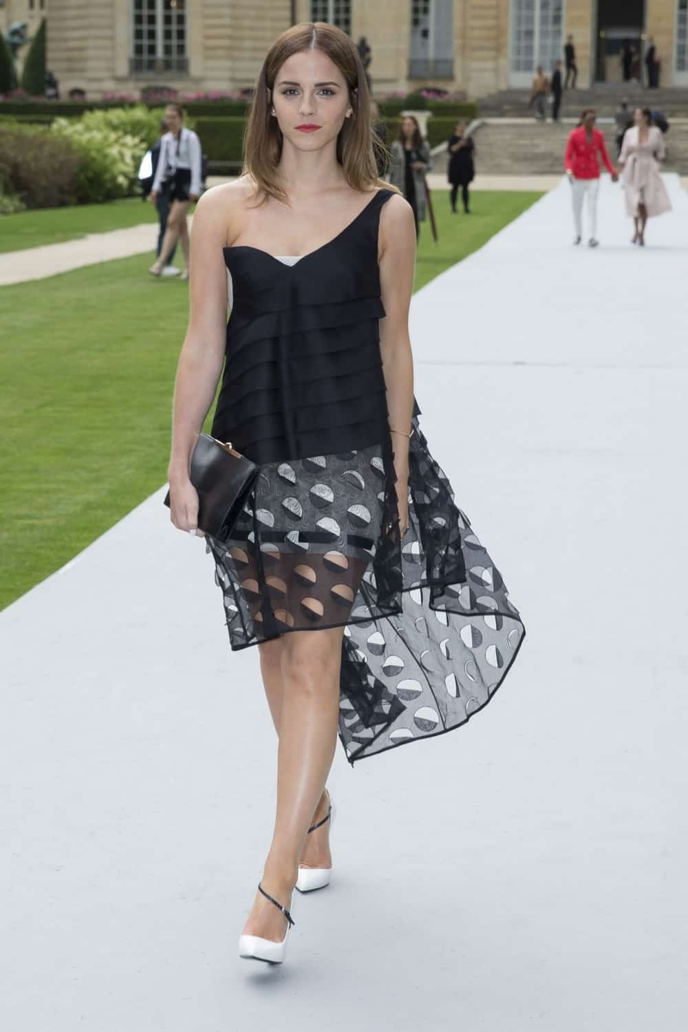 Emma Watson Was Breathtaking in a Sheer Dress at the Dior Show in Paris