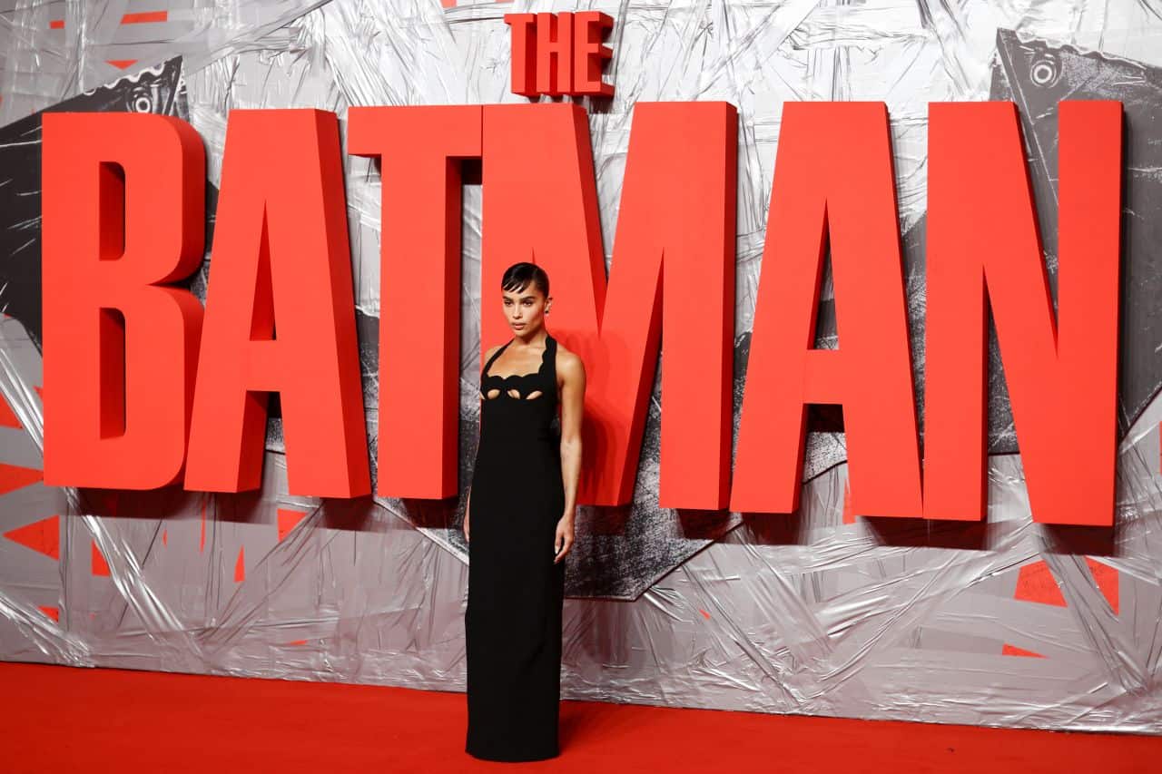 Zoe Kravitz Wore a Daring Black Dress at the London Premiere of The Batman
